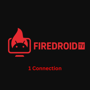FireDroid TV IPTV logo – 1 connection plan with 20,000+ live channels & VOD for Firestick, Android, Apple TV, Smart TV